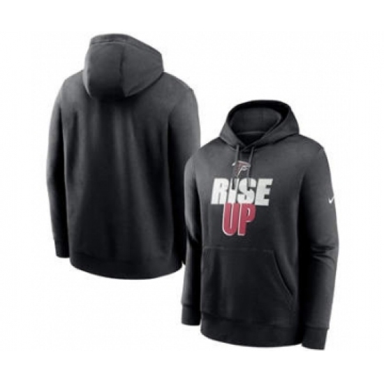 Men's Atlanta Falcons Black Fan Gear Local Club Pullover Hoodie - Jersey