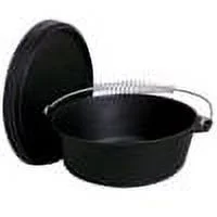 King Kooker CI12S Pre-Seasoned Cast Iron Outdoor Dutch Oven, 12-Quart