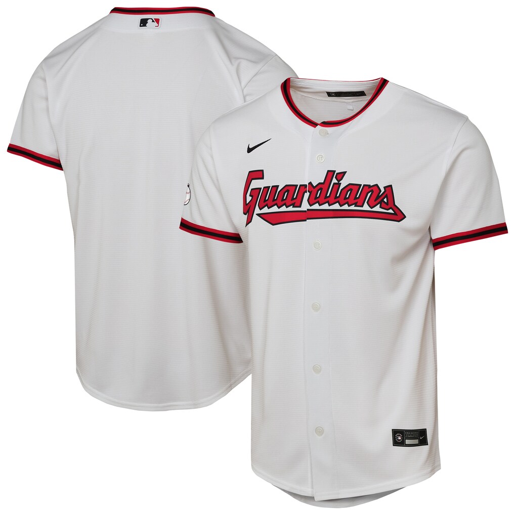 Youth Cleveland Guardians  Nike White Home Stadium Jersey - Jersey