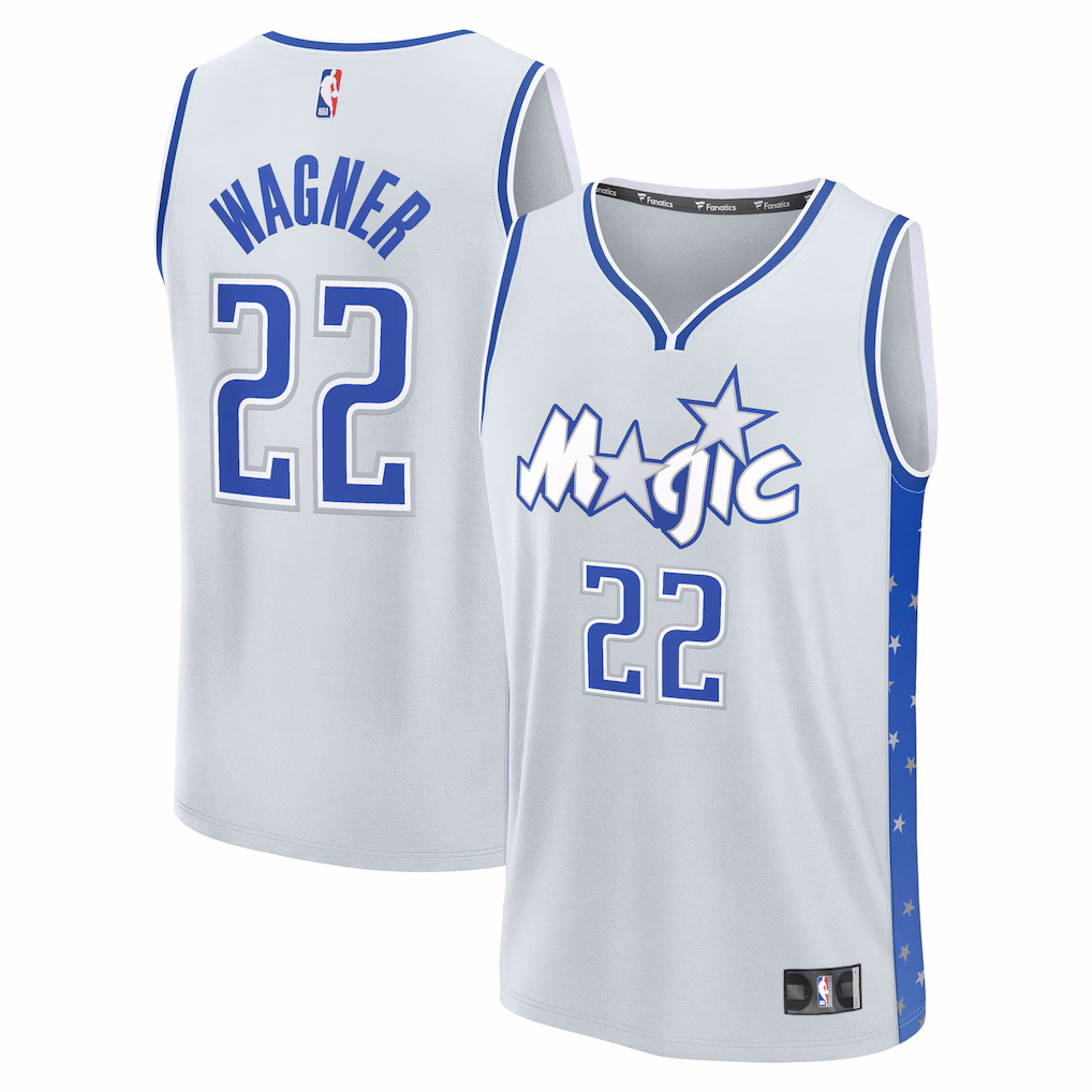 Youth Orlando Magic Franz Wagner Fanatics Silver 2025/26 City Edition Fast Break Jersey - Jersey
