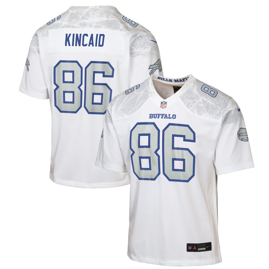 Youth Buffalo Bills Dalton Kincaid Nike White 2025 Rivalries Collection Game Jersey - Jersey