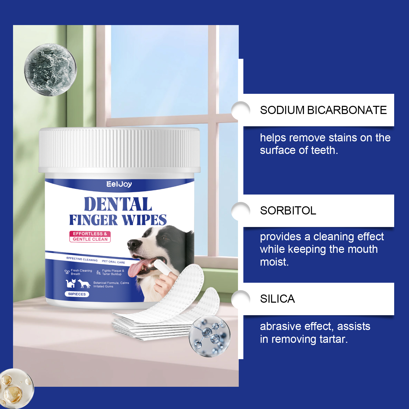 EelJoy Pet Dental Wipes