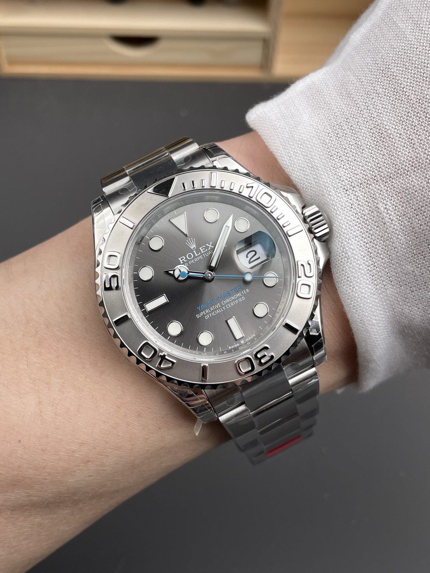Rolex Yacht-Master Platinum Steel Automatic Watch