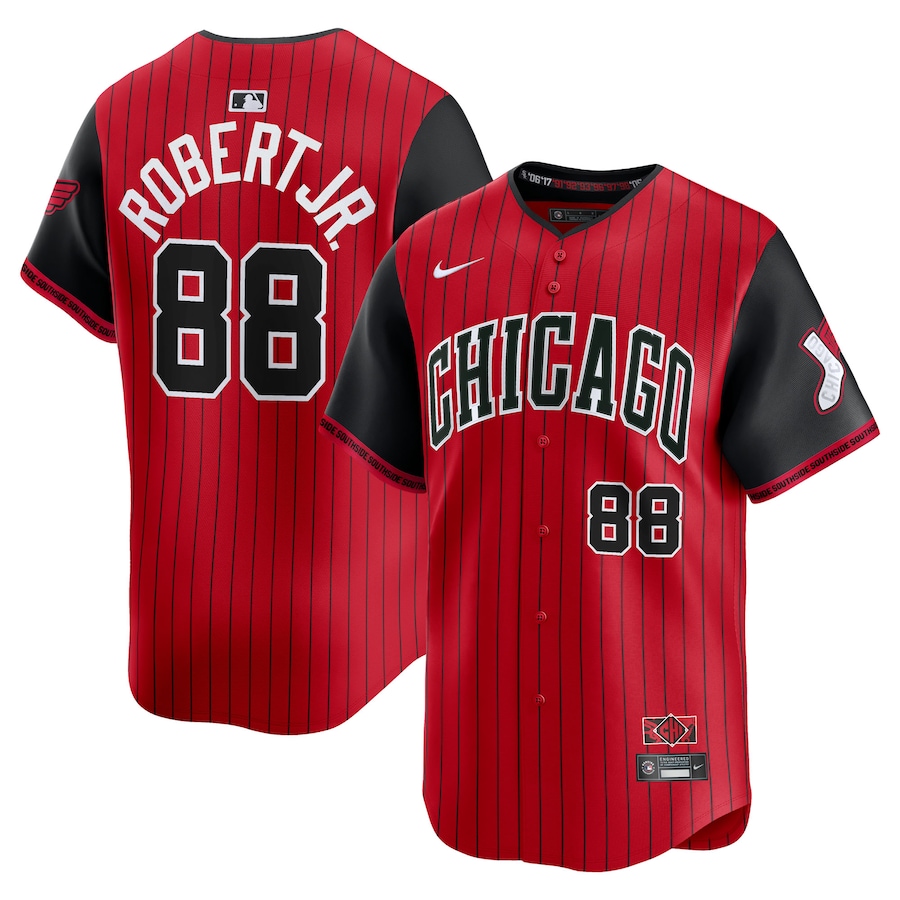 Men's Chicago White Sox Luis Robert Jr. Nike Red/Black 2025 City Connect Limited Player Jersey - Jersey