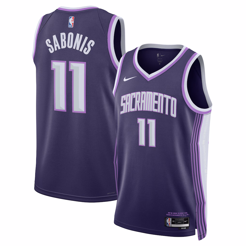 Unisex Sacramento Kings Domantas Sabonis Nike Purple 2025/26 Swingman Jersey - City Edition - Jersey