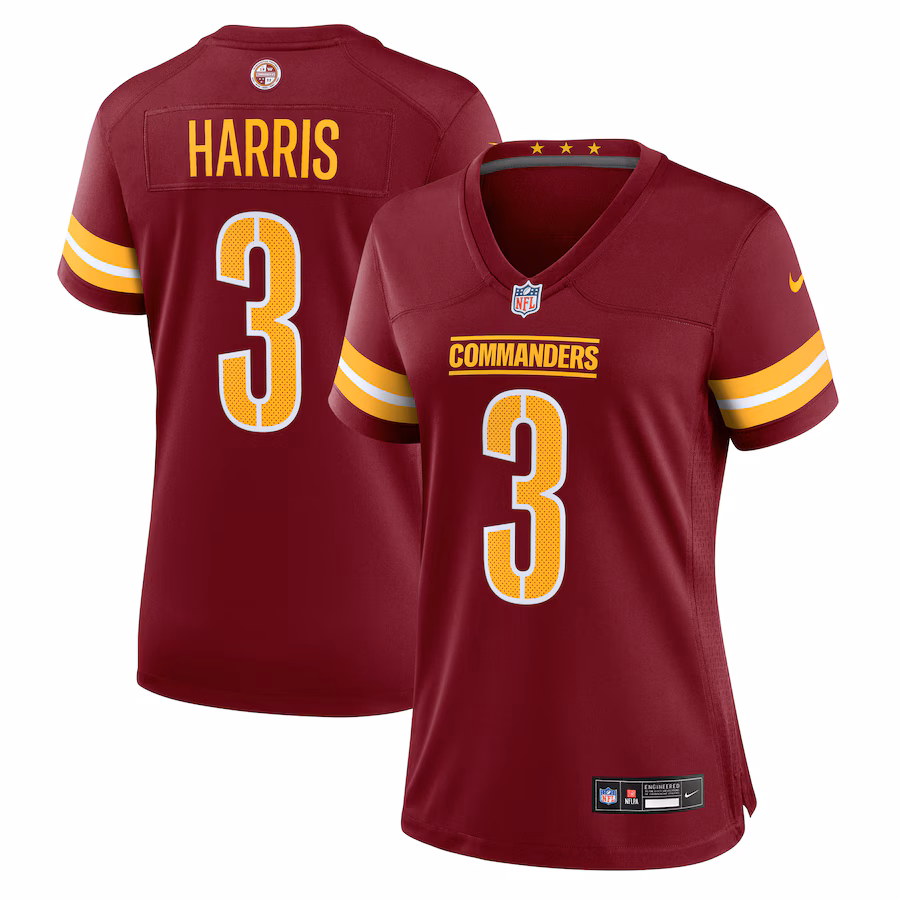 Women's Washington Commanders Will Harris Nike Burgundy Team Game Jersey - Jersey