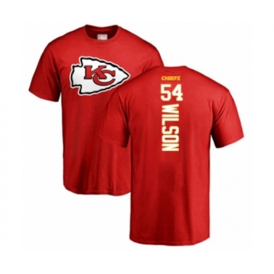 Football Kansas City Chiefs #54 Damien Wilson Red Backer T-Shirt - Jersey