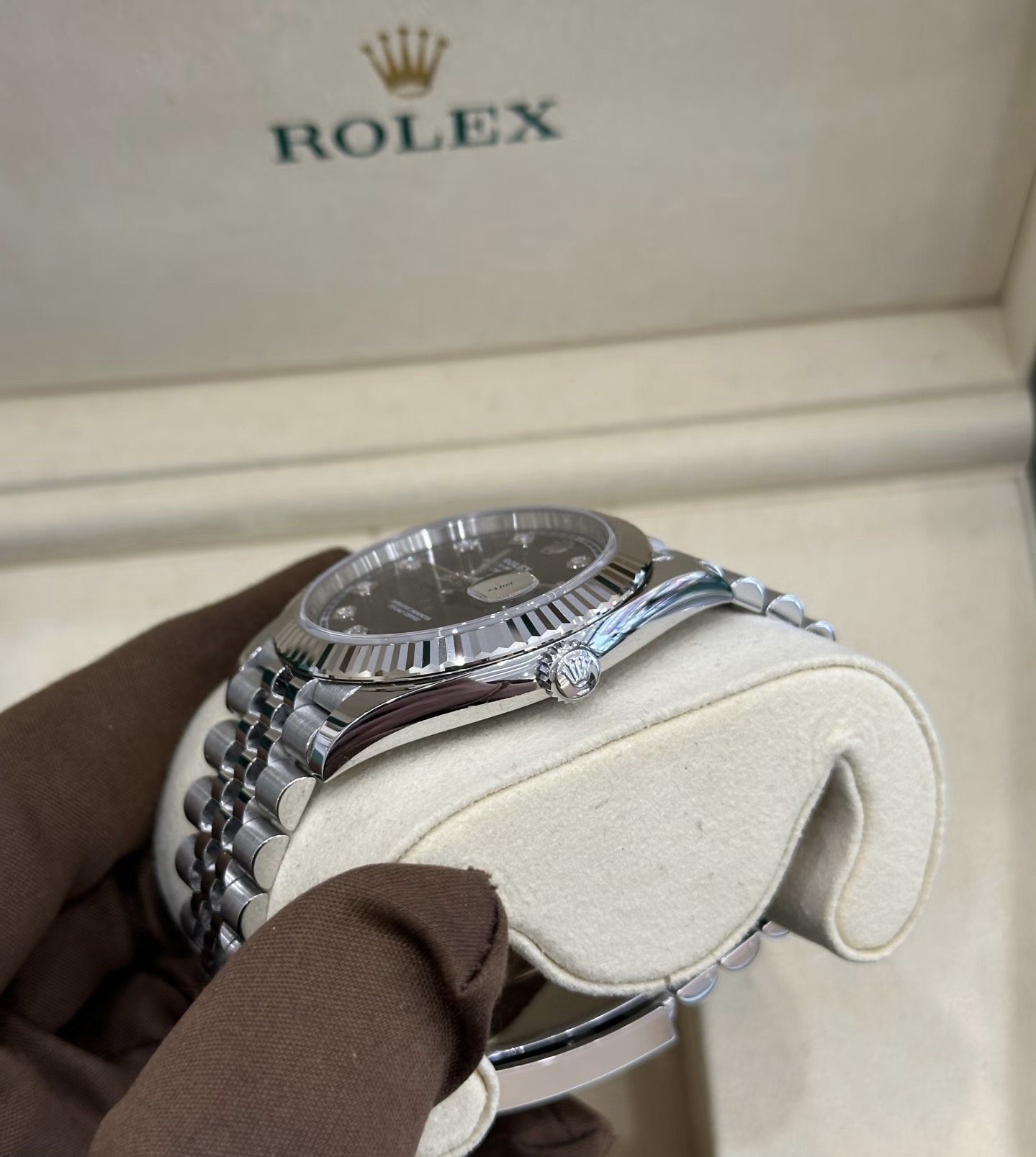 Rolex Datejust Black Dial Jubilee Bracelet Automatic Watch