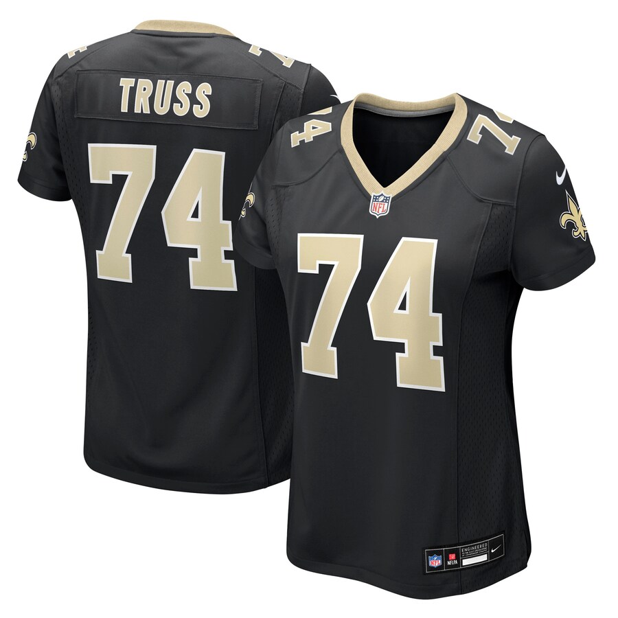 Women's New Orleans Saints Xavier Truss Nike Black Team Game Jersey - Jersey