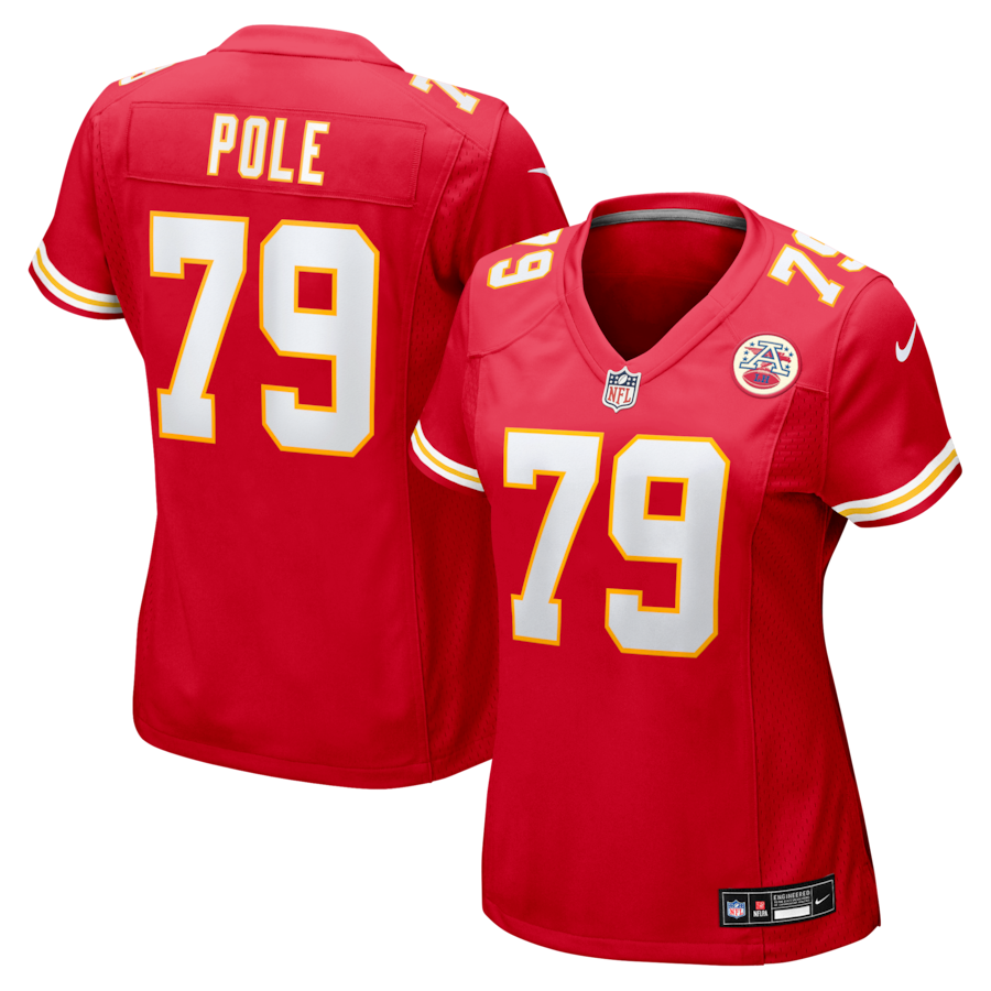 Women's Kansas City Chiefs Esa Pole Nike Red Team Game Jersey - Jersey