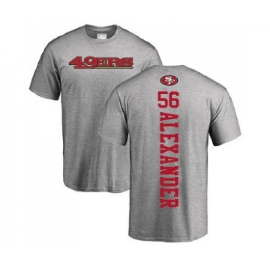 Football San Francisco 49ers #56 Kwon Alexander Ash Backer T-Shirt - Jersey