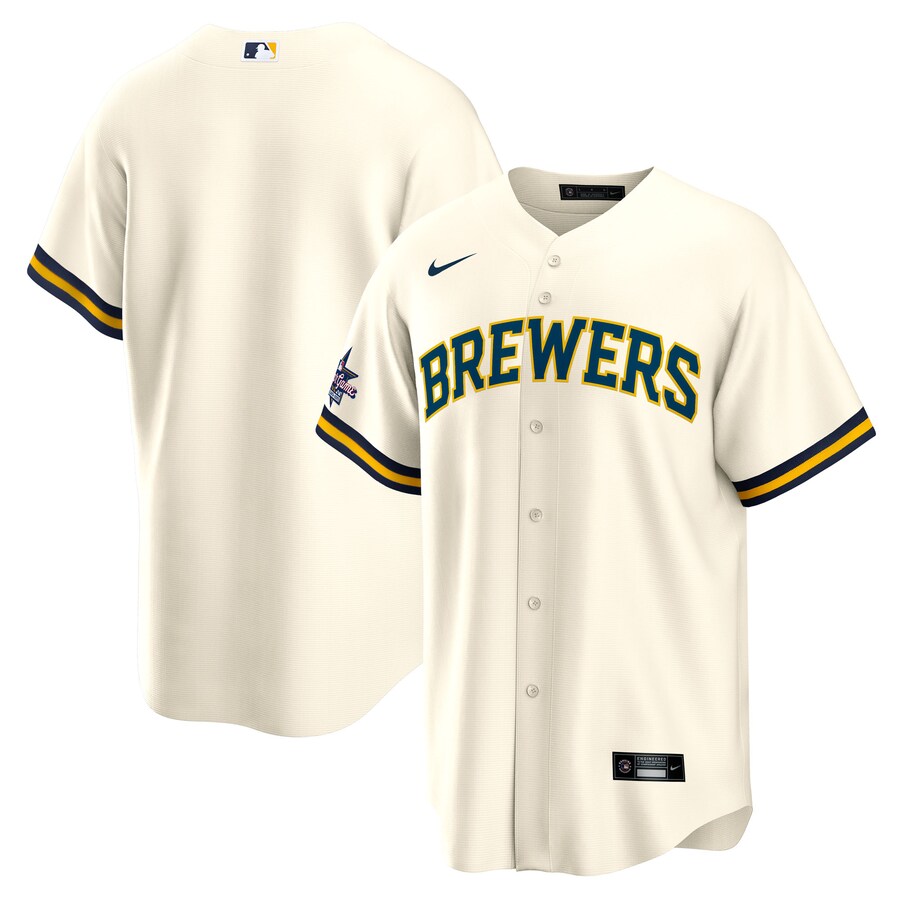 Men's Milwaukee Brewers Nike Cream 2025 MLB All-Star Game Home Replica Jersey - Jersey