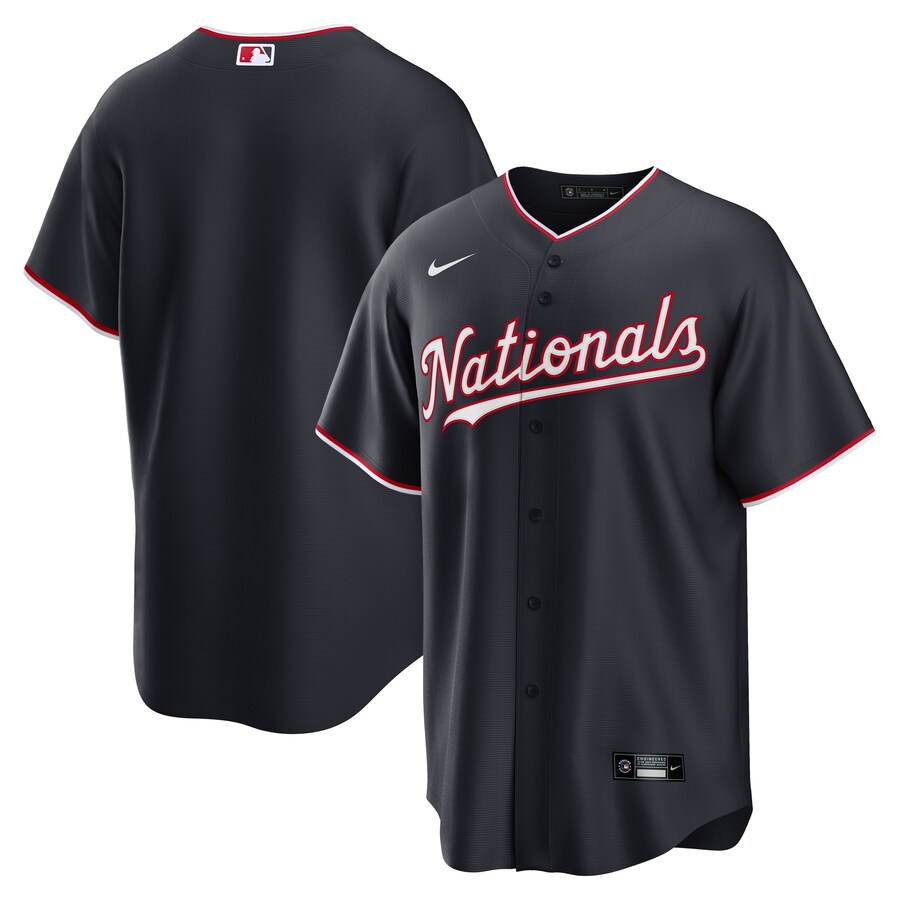 Men's Washington Nationals Nike Navy Alternate Replica 2.0 Jersey - Jersey