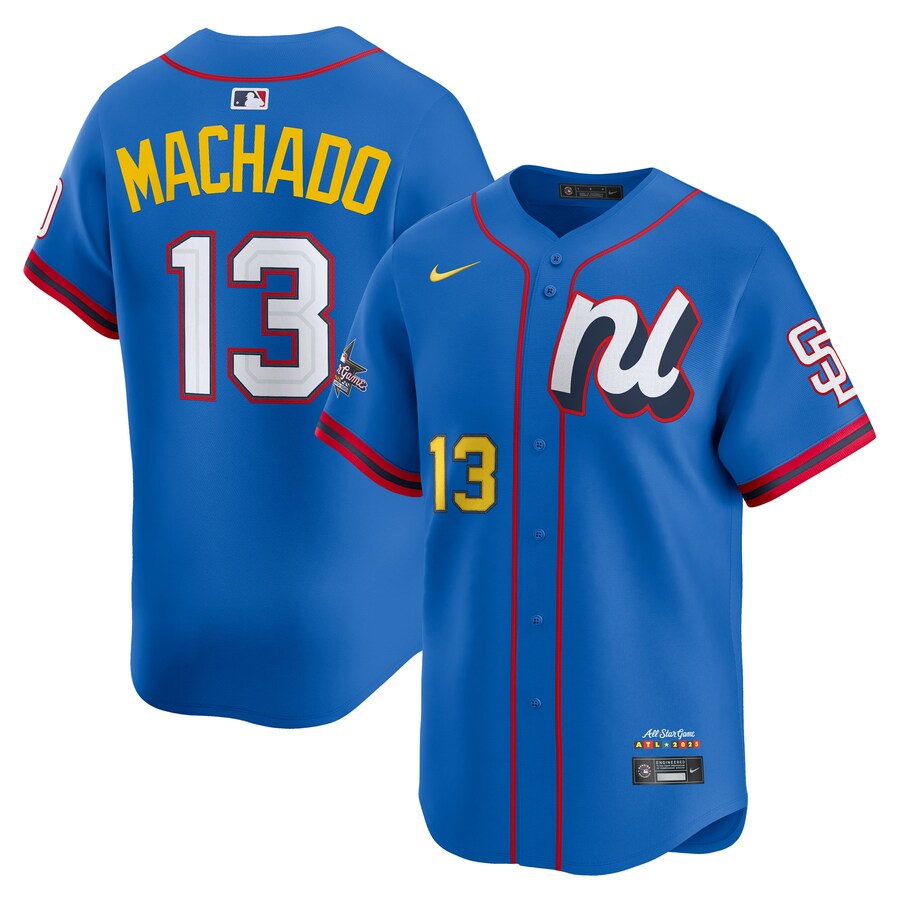 Men's National League Manny Machado Nike Blue 2025 All-Star Edition Limited Player Jersey - Jersey