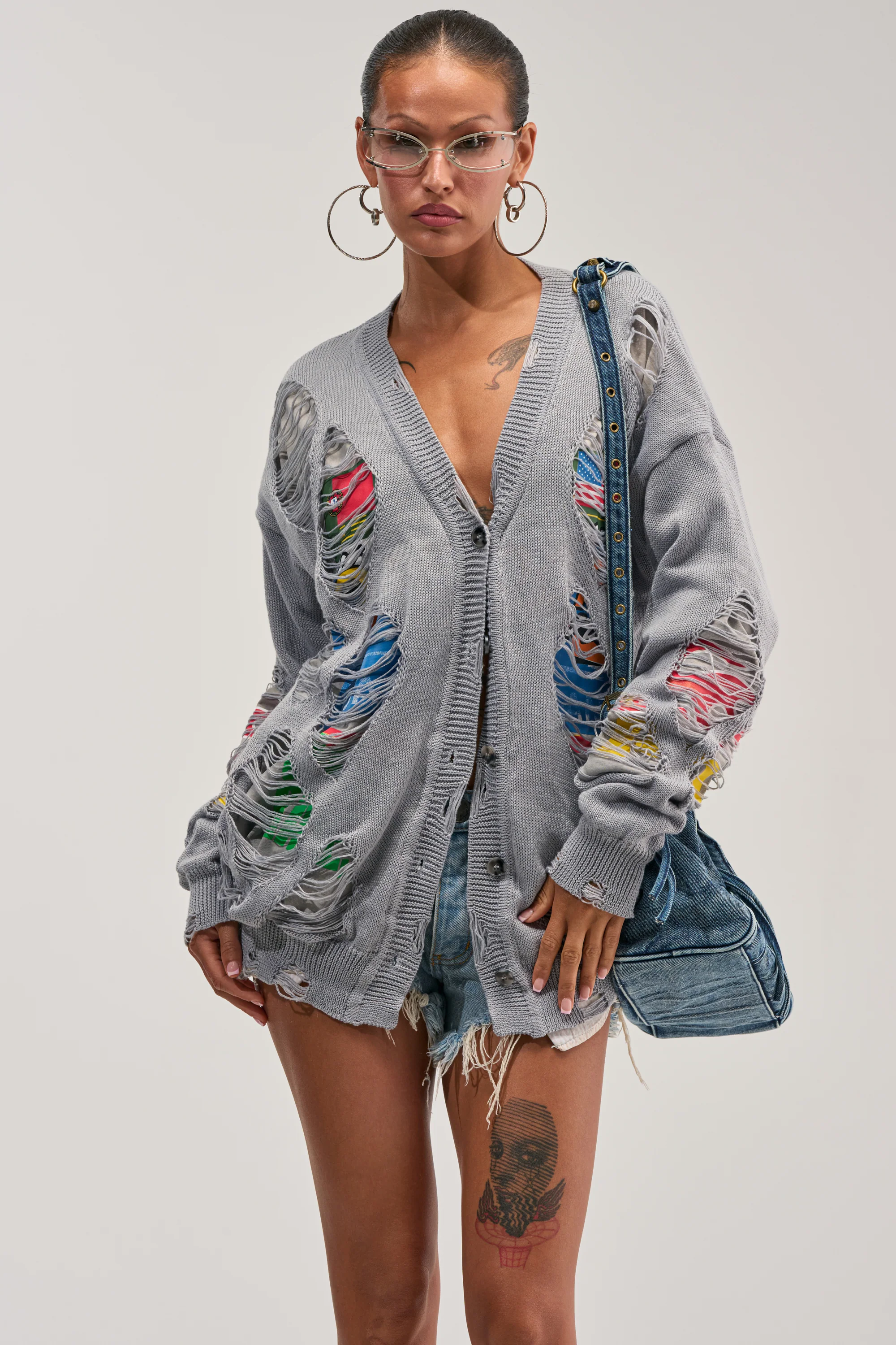 LYDIA DISTRESSED GRAPHIC SWEATER - Akira Wear