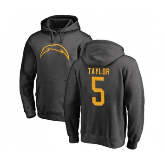 Football Los Angeles Chargers #5 Tyrod Taylor Ash One Color Pullover Hoodie - Jersey