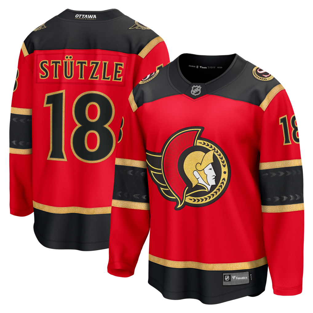 Men's Ottawa Senators Tim Stutzle Fanatics Red Alternate Breakaway Jersey - Jersey