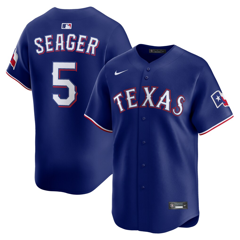 Men's Texas Rangers Corey Seager Nike Royal Alternate 2 Limited Jersey - Jersey