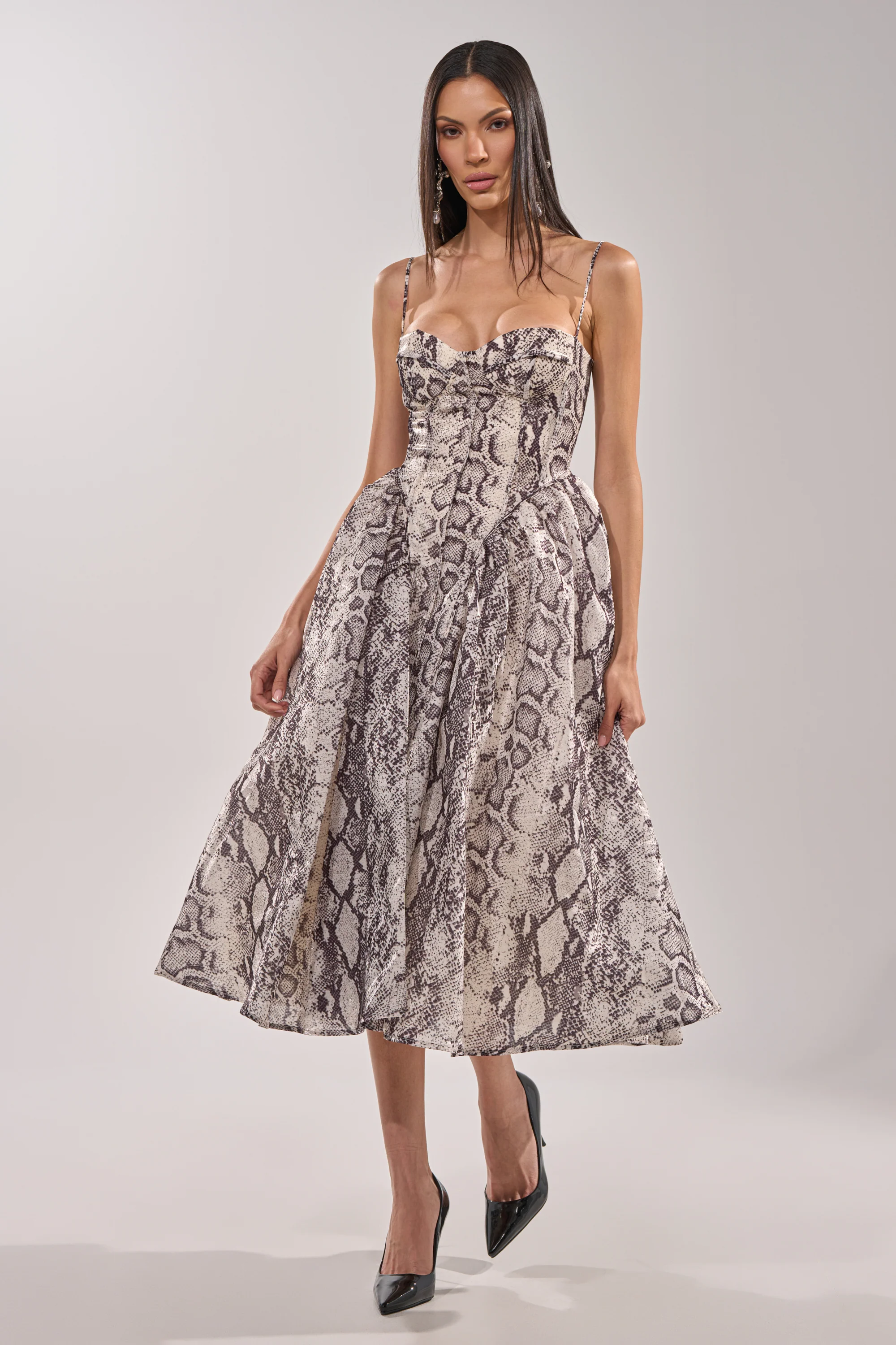 SNAKE BABE MAXI DRESS - Akira Wear