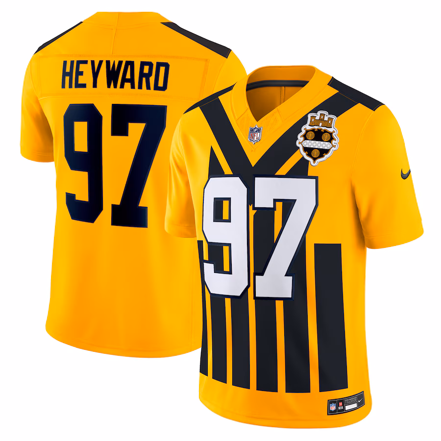 Men's Pittsburgh Steelers Cameron Heyward Nike Gold Alternate Vapor F.U.S.E. Limited Jersey - Jersey