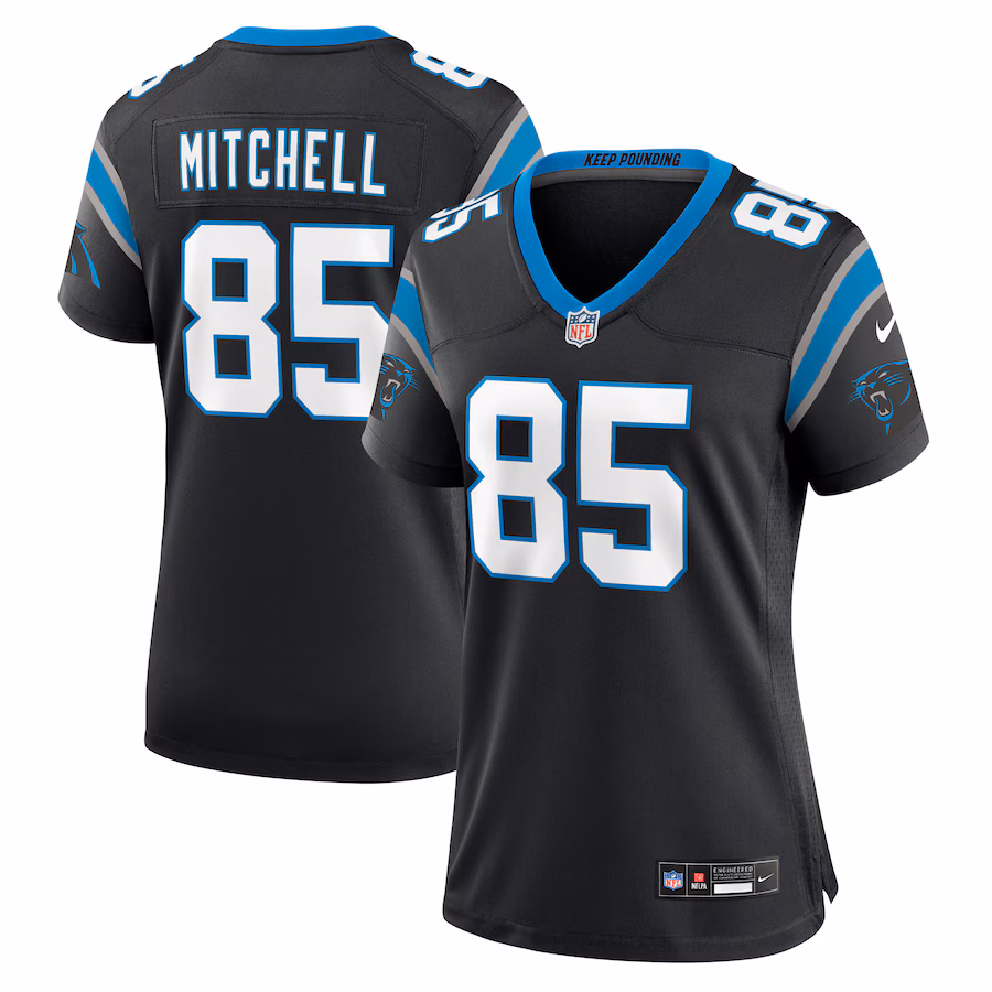 Women's Carolina Panthers James Mitchell Nike Black Team Game Jersey - Jersey