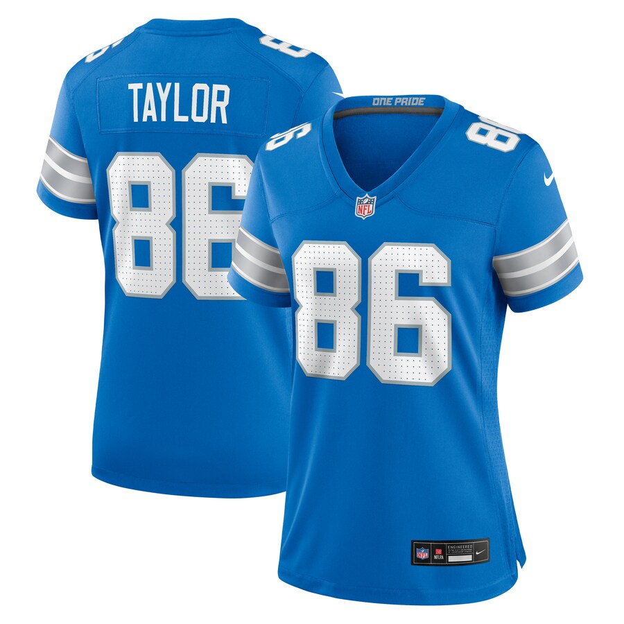 Women's Detroit Lions Malik Taylor Nike Blue Team Game Jersey - Jersey