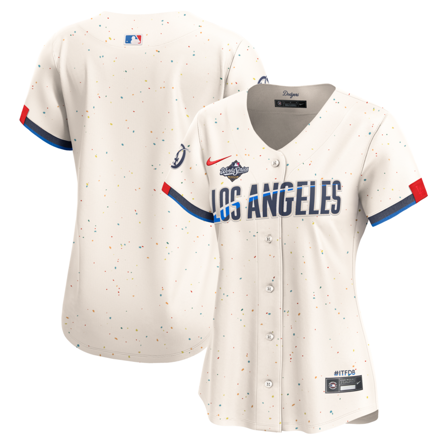 Women's Los Angeles Dodgers Nike Cream 2025 World Series City Connect Limited Jersey - Jersey