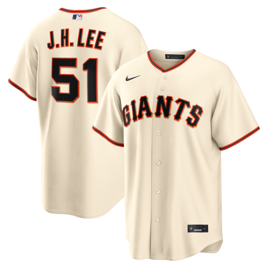 Men's San Francisco Giants Jung Hoo Lee Nike Cream Home Replica Jersey - Jersey