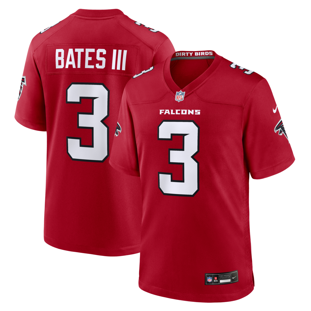 Men's Atlanta Falcons Jessie Bates III Nike Red Game Jersey - Jersey