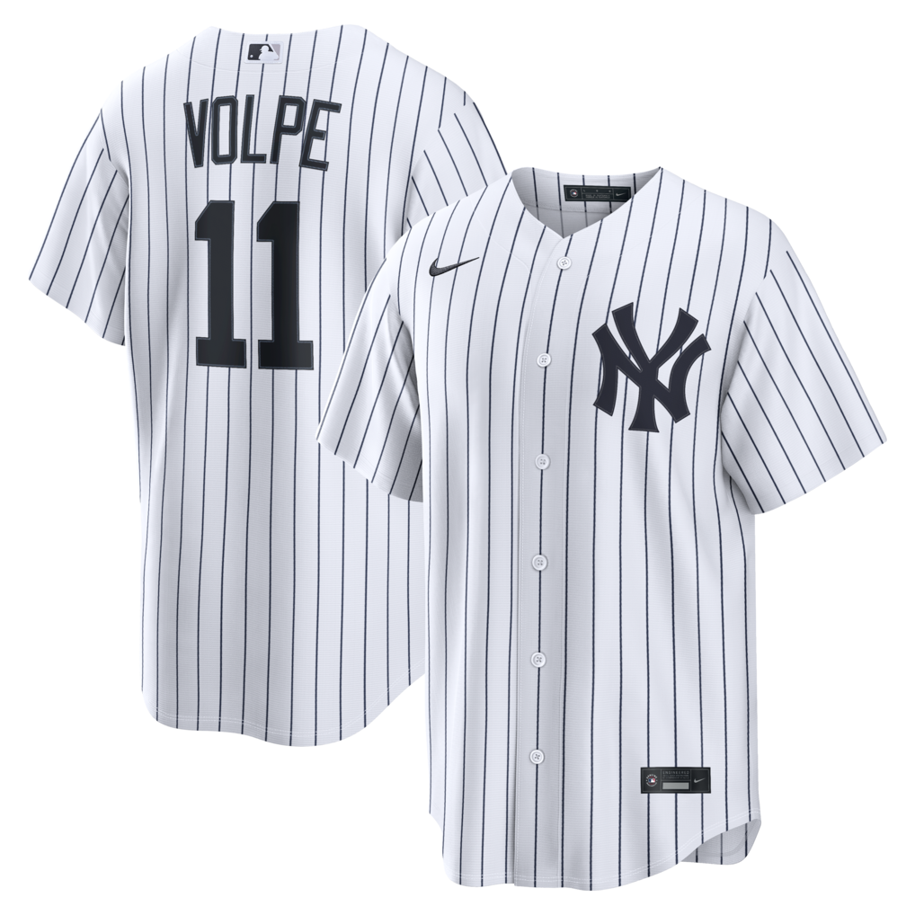 Men's New York Yankees Anthony Volpe Nike White Home Replica Jersey - Jersey