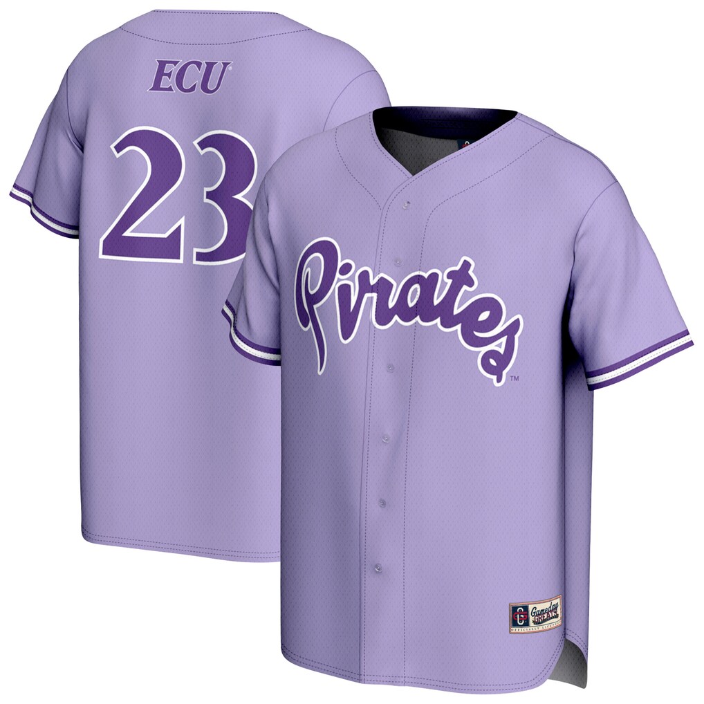 Unisex GameDay Greats Purple ECU Pirates Lightweight Collegiate Baseball Fashion Jersey - Jersey