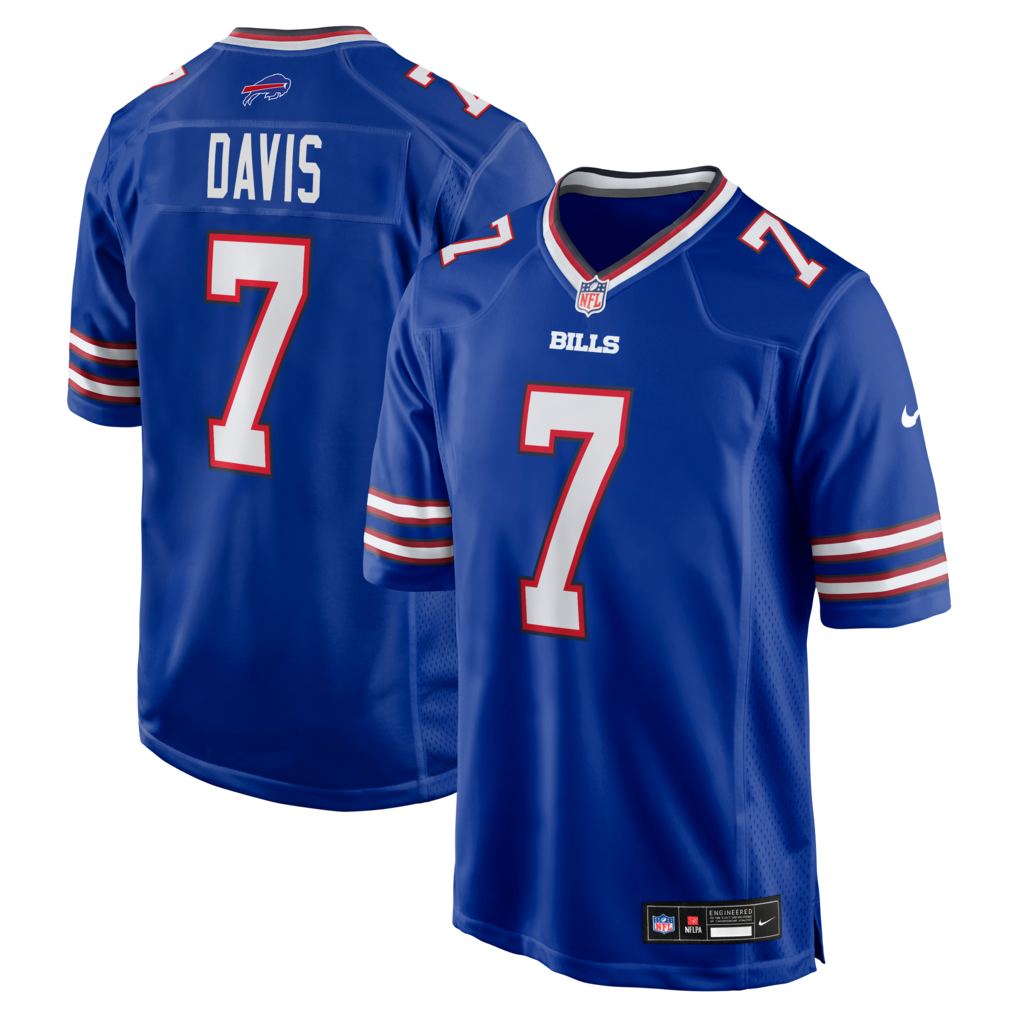 Men's Buffalo Bills Ray Davis Nike Royal Team Game Jersey - Jersey