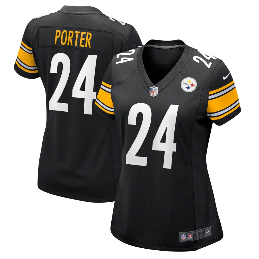 Women's Pittsburgh Steelers Joey Porter Jr. Nike Black Team Game Jersey - Jersey