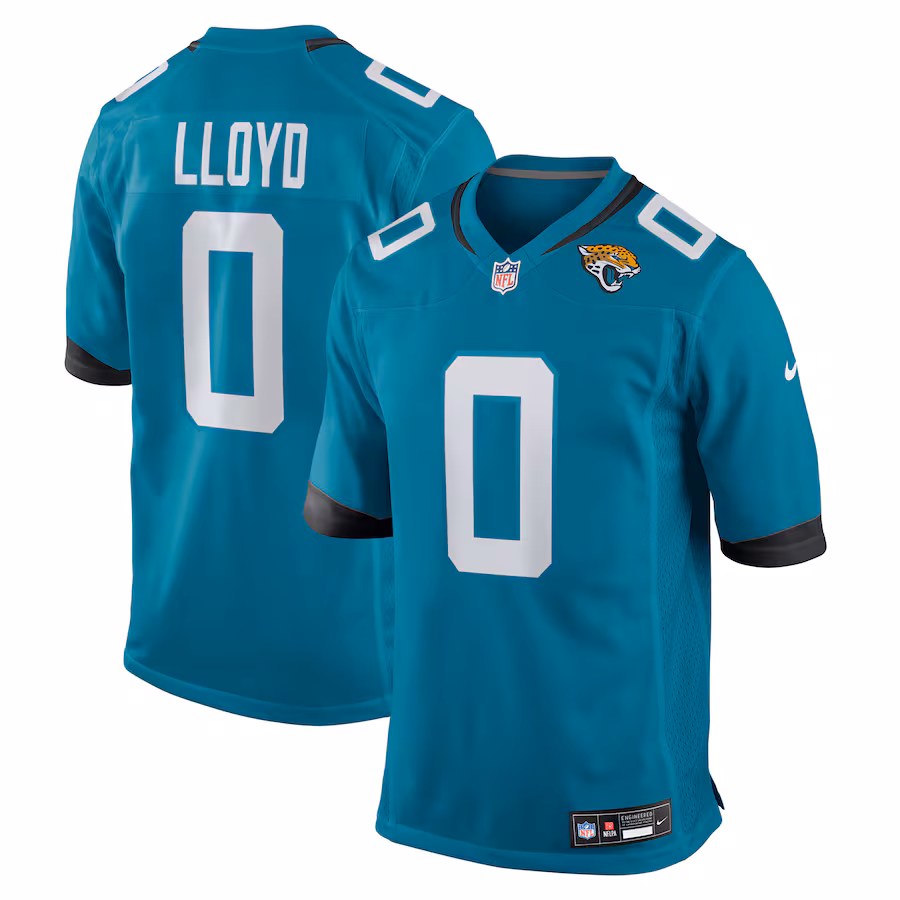 Men's Jacksonville Jaguars Devin Lloyd Nike Teal Team Game Jersey - Jersey