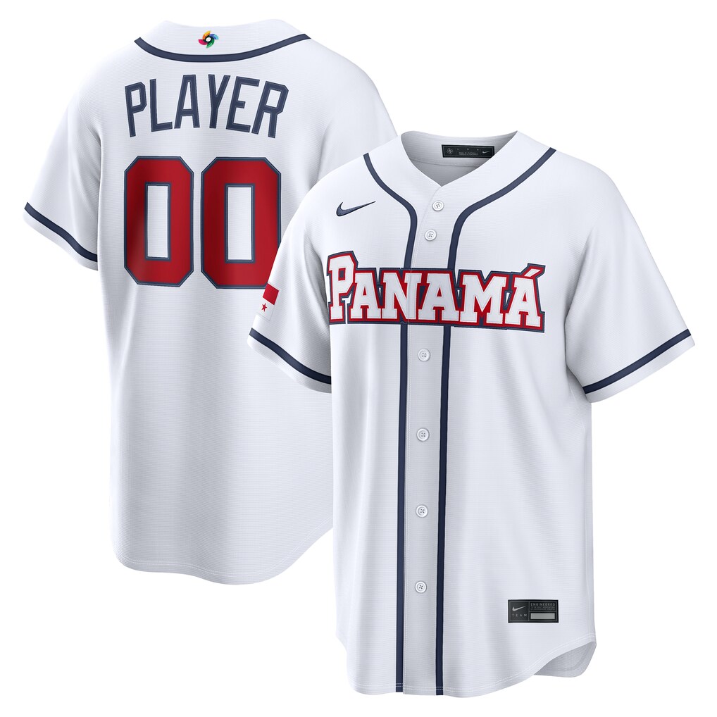 Men's Panama Baseball Nike White 2026 World Baseball Classic Home Pick-A-Player Jersey - Jersey