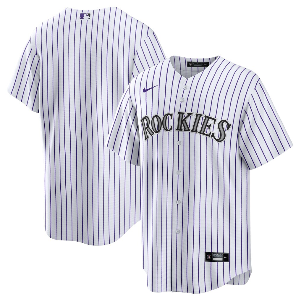 Men's Colorado Rockies Nike White Home Big & Tall Replica Jersey - Jersey