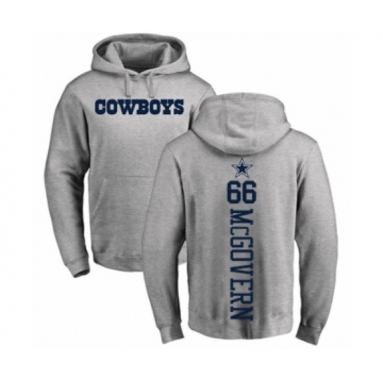 Football Dallas Cowboys #66 Connor McGovern Ash Backer Pullover Hoodie - Jersey