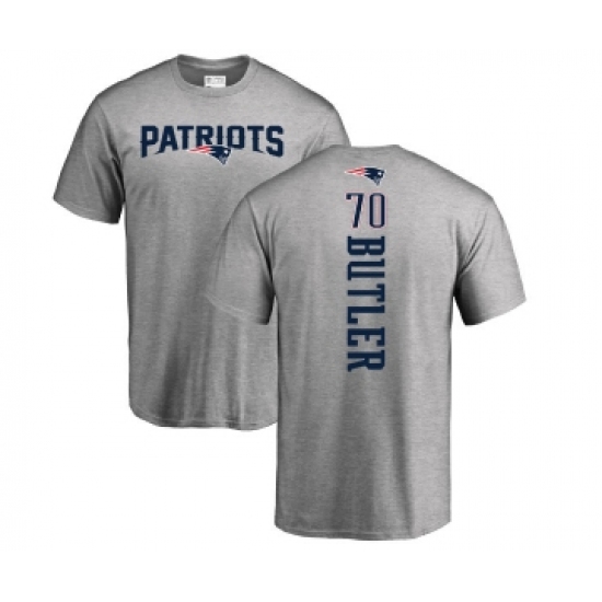 Football New England Patriots #70 Adam Butler Ash Backer T-Shirt - Jersey