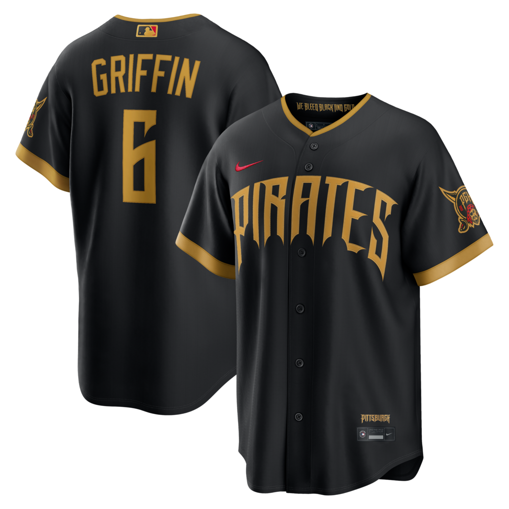 Men's Pittsburgh Pirates Konnor Griffin Nike Black 2026 City Connect Stadium Jersey - Jersey