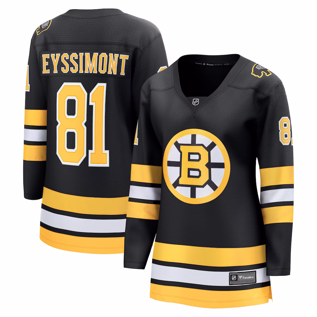Women's Boston Bruins Michael Eyssimont Fanatics Black Home Breakaway Player Jersey - Jersey
