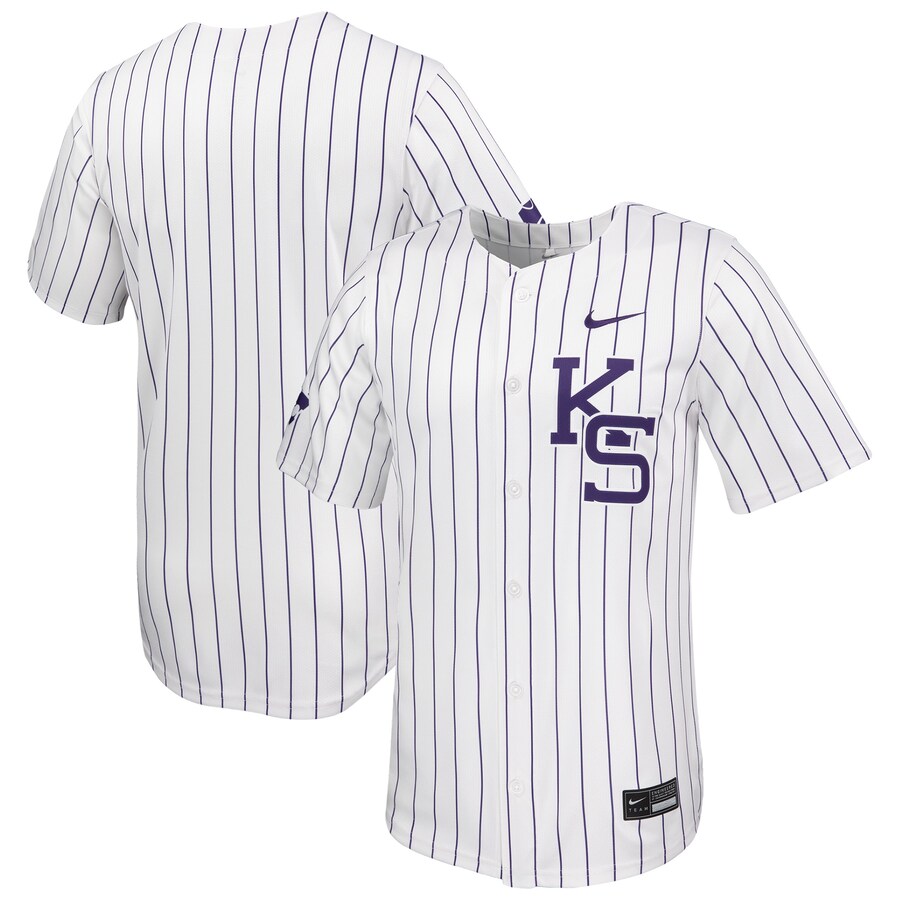 Men's Nike White Kansas State Wildcats Limited Baseball Jersey - Jersey