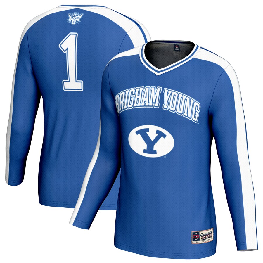 Unisex GameDay Greats Royal BYU Cougars #1 Lightweight Volleyball Fashion Jersey - Jersey