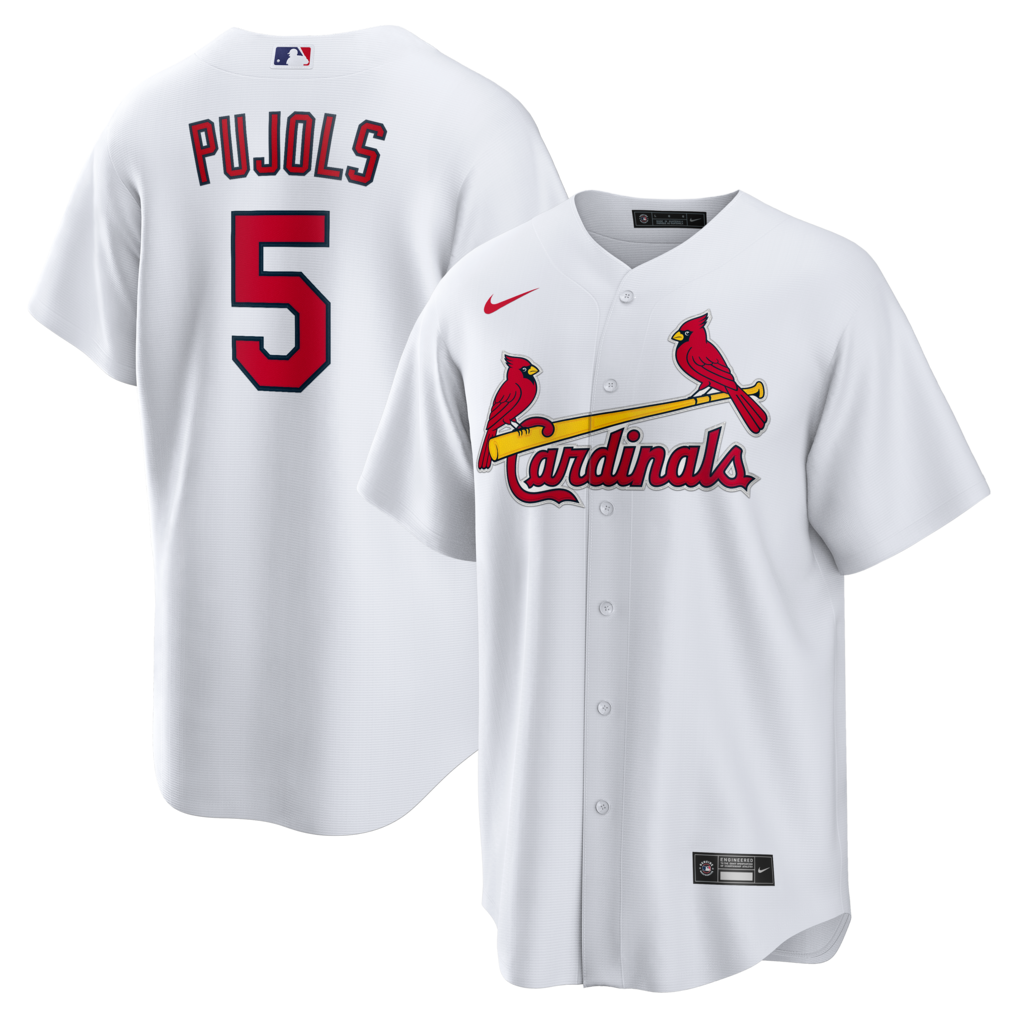 Men's St. Louis Cardinals Albert Pujols Nike White Home Retired Player Replica Jersey - Jersey