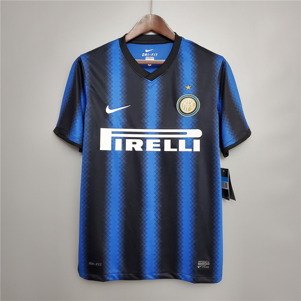 Inter Milan Jersey Custom Home Retro Soccer Jersey 2010/11 - Jersey