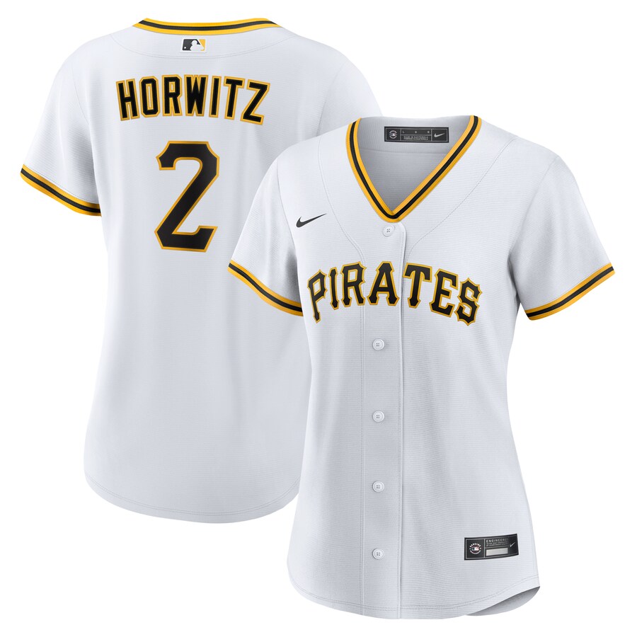 Women's Pittsburgh Pirates Spencer Horwitz Nike White Home Replica Jersey - Jersey
