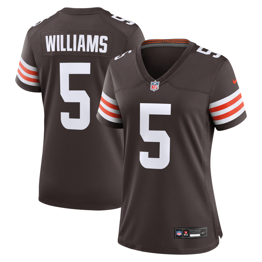Women's Cleveland Browns Quincy Williams Nike Brown Team Game Jersey - Jersey