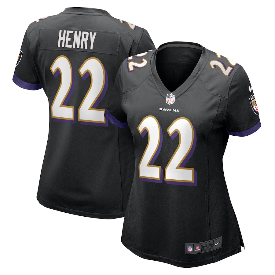 Women's Baltimore Ravens Derrick Henry Nike Black Alternate Game Jersey - Jersey