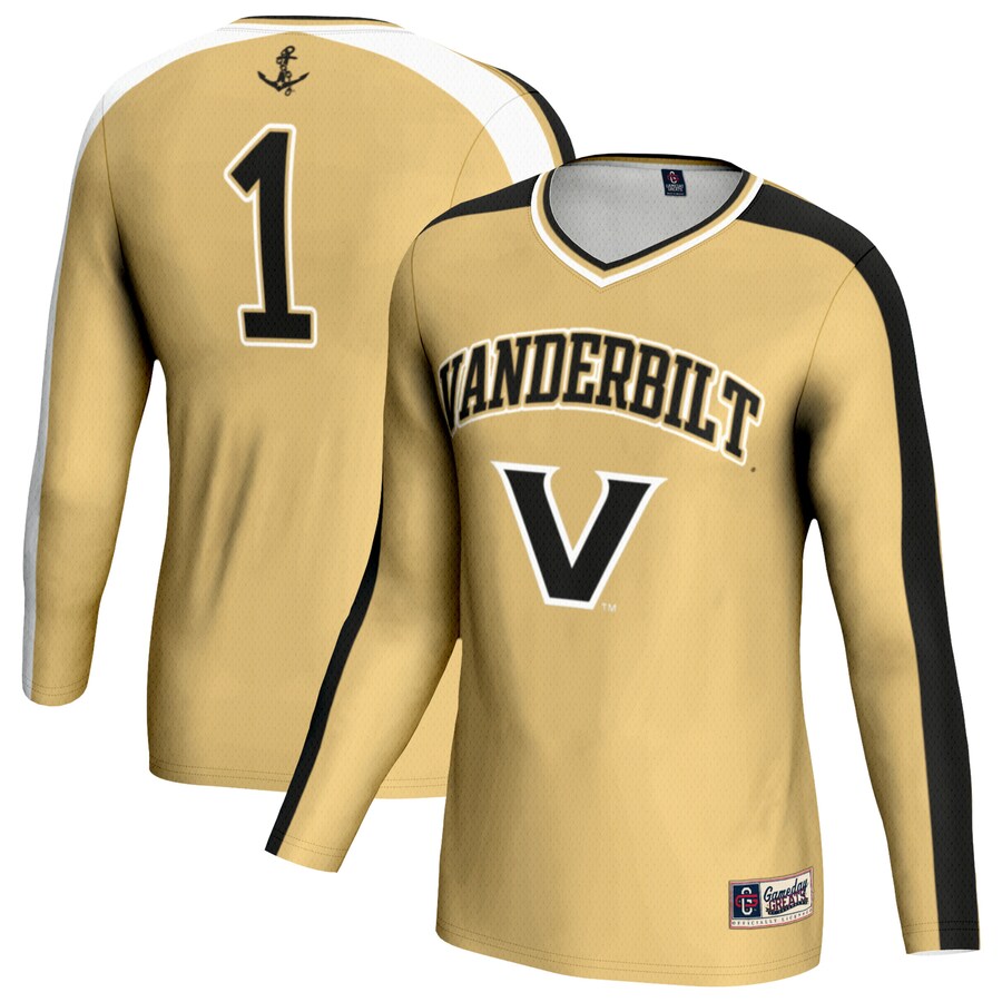 Youth GameDay Greats Gold Vanderbilt Commodores Women's Volleyball Lightweight Fashion Jersey - Jersey