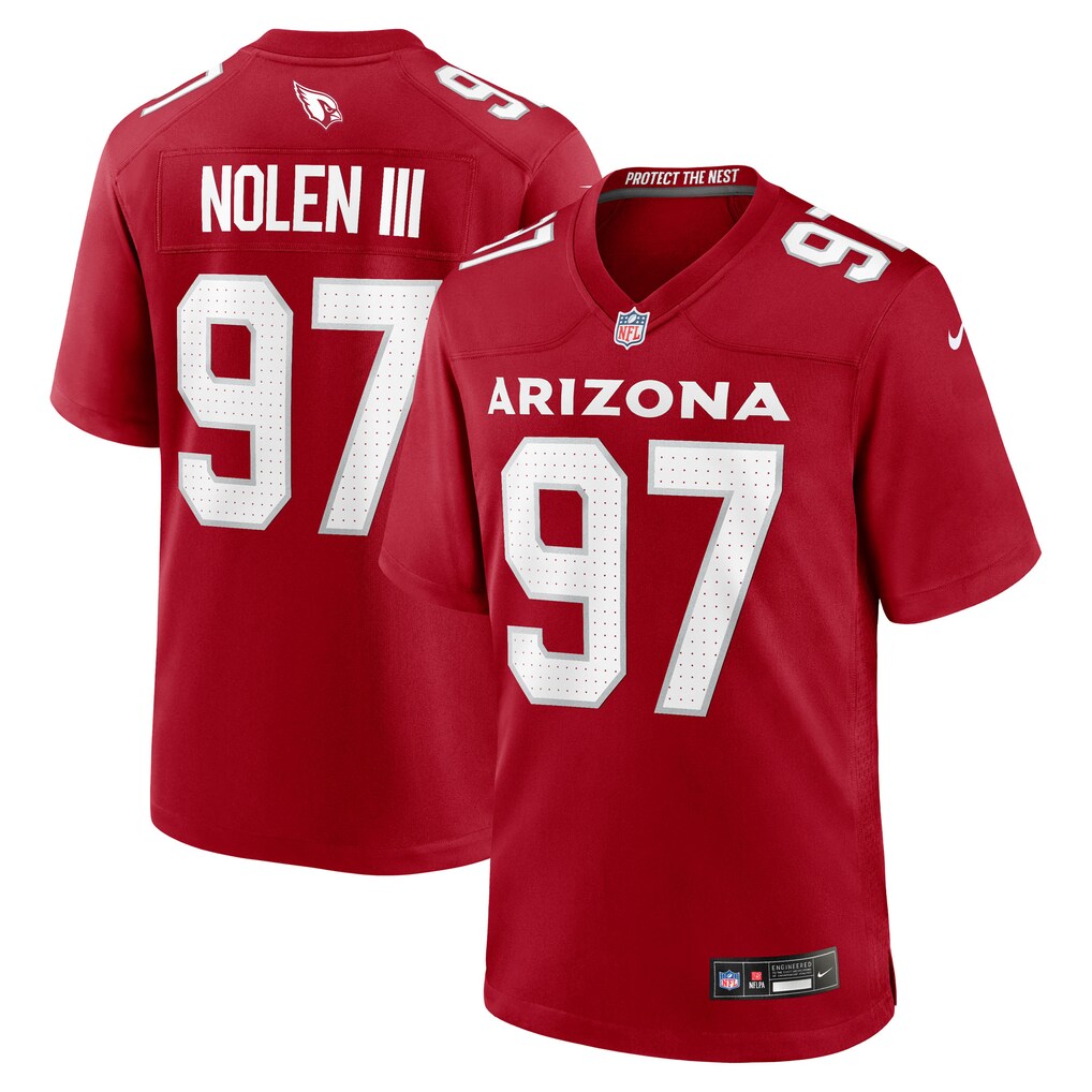 Men's Arizona Cardinals Walter Nolen Nike Cardinal Game Player Jersey - Jersey