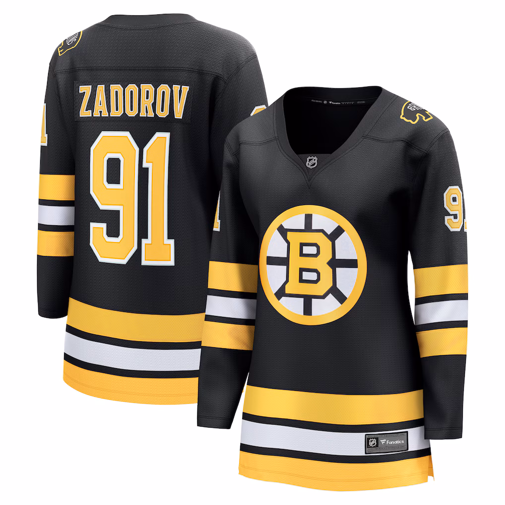 Women's Boston Bruins Nikita Zadorov Fanatics Black Home Breakaway Player Jersey - Jersey